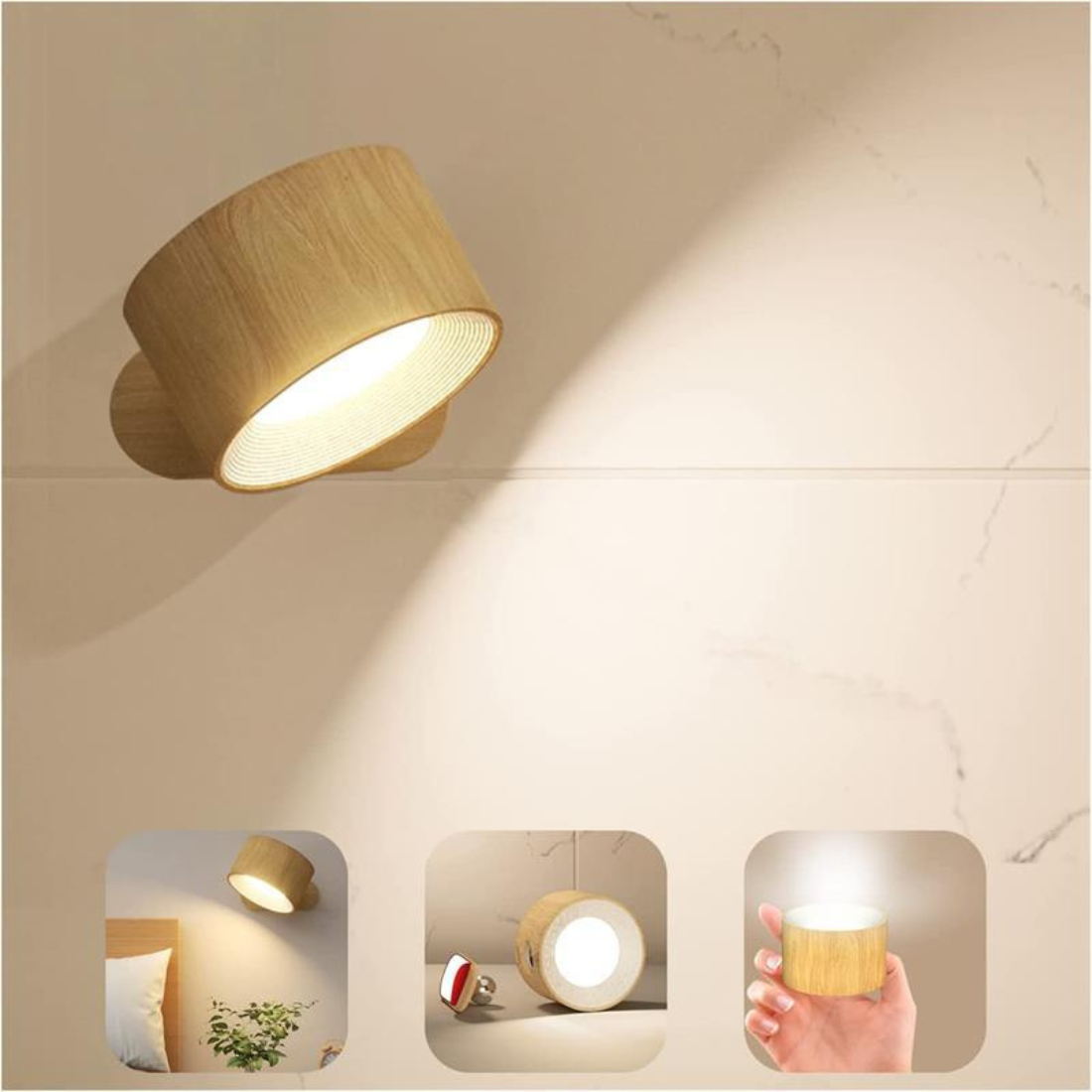 FlexiLamp - 360 Degree Rechargeable Wireless Wall Light